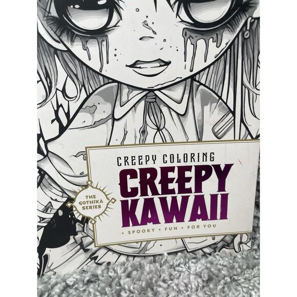 Adult Creepy Coloring Book The Gothika Series Zombie Horror Kawaii Mythic New - Picture 2 of 10